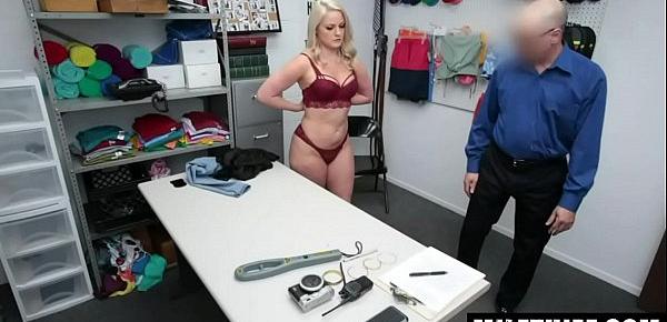  Mom Caught Shoplifting Innerwear in CCTV and Taken to LP Office For Strip Search - Lisey Sweet